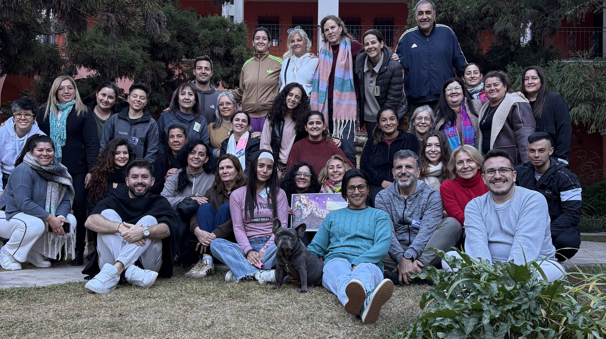 Grupo de participantes al cierre de un retiro
